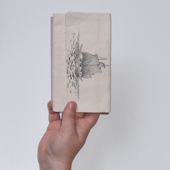 Nautical wallet trifold ship on sea men's for him - Picture 5 of 5